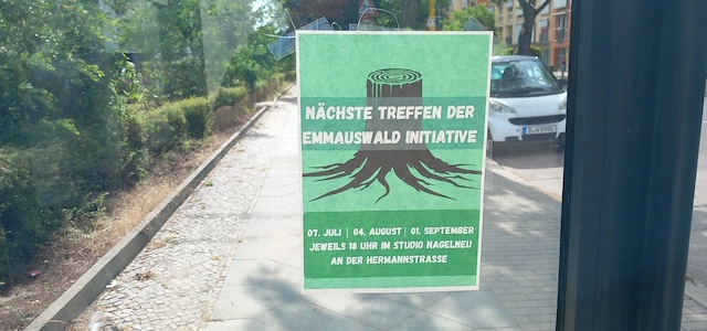 Flyer: Emmauswald bleibt!